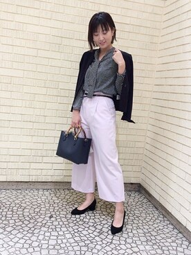 「UNTITLED（アンタイトル）のアイテム（ジャケット/アウター）」を使った、UNTITLEDさん（レディース・163cm）の冬コーディネート