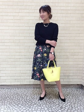 「UNTITLED（アンタイトル）のアイテム（パンプス）」を使った、UNTITLEDさん（レディース・163cm）の冬コーディネート