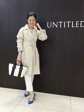 「UNTITLED（アンタイトル）のアイテム（その他アウター）」を使った、UNTITLEDさん（レディース・168cm）の冬コーディネート