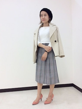 「UNTITLED（アンタイトル）のアイテム（その他アウター）」を使った、UNTITLEDさん（レディース・150cm）の冬コーディネート