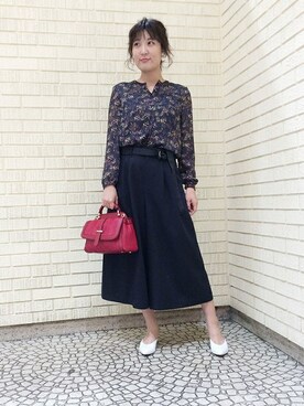 「UNTITLED（アンタイトル）のアイテム（サンダル）」を使った、UNTITLEDさん（レディース・163cm）の春コーディネート