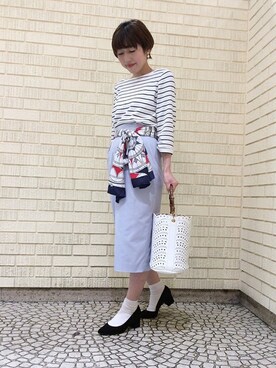 「UNTITLED（アンタイトル）のアイテム（財布/小物）」を使った、UNTITLEDさん（レディース・155cm）の春コーディネート