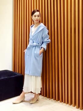 「UNTITLED（アンタイトル）のアイテム（トレンチコート）」を使った、UNTITLEDさん（レディース・169cm）の春コーディネート