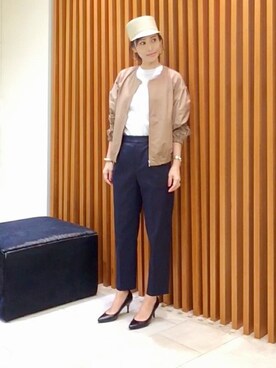 「UNTITLED（アンタイトル）のアイテム（帽子）」を使った、UNTITLEDさん（レディース・169cm）の春コーディネート