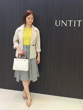 「UNTITLED（アンタイトル）のアイテム（その他アウター）」を使った、UNTITLEDさん（レディース・168cm）の春コーディネート
