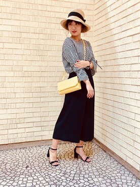 「UNTITLED（アンタイトル）のアイテム（帽子）」を使った、UNTITLEDさん（レディース・163cm）の春コーディネート