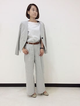 「UNTITLED（アンタイトル）のアイテム（ジャケット/アウター）」を使った、UNTITLEDさん（レディース・150cm）の春コーディネート