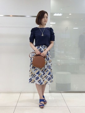 「UNTITLED（アンタイトル）のアイテム（ハンドバッグ）」を使った、UNTITLEDさん（レディース・168cm）の春コーディネート