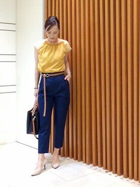 「UNTITLED（アンタイトル）のアイテム（ハンドバッグ）」を使った、UNTITLEDさん（レディース・169cm）の夏コーディネート