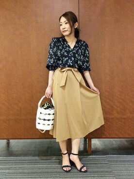 「UNTITLED（アンタイトル）のアイテム（サンダル）」を使った、UNTITLEDさん（レディース・150cm）の夏コーディネート