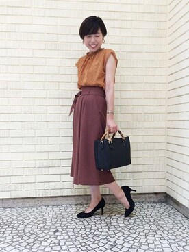 「ウエストイン」｜UNTITLEDさん（レディース・150cm）の夏コーディネート