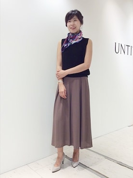 「UNTITLED（アンタイトル）のアイテム（財布/小物）」を使った、UNTITLEDさん（レディース・163cm）の夏コーディネート
