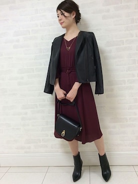 「UNTITLED（アンタイトル）のアイテム（ブルゾン）」を使った、UNTITLEDさん（レディース・160cm）の秋コーディネート