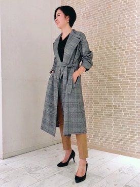 「UNTITLED（アンタイトル）のアイテム（その他アウター）」を使った、UNTITLEDさん（レディース・162cm）の秋コーディネート