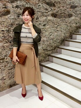「UNTITLED（アンタイトル）のアイテム（その他アウター）」を使った、UNTITLEDさん（レディース・149cm）の秋コーディネート