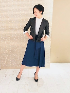 「UNTITLED（アンタイトル）のアイテム（ブルゾン）」を使った、UNTITLEDさん（レディース・162cm）の秋コーディネート