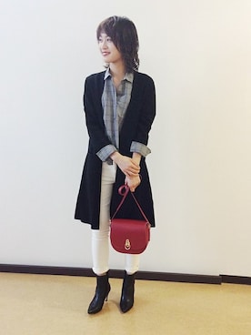 「UNTITLED（アンタイトル）のアイテム（ブーツ）」を使った、UNTITLEDさん（レディース・163cm）の秋コーディネート