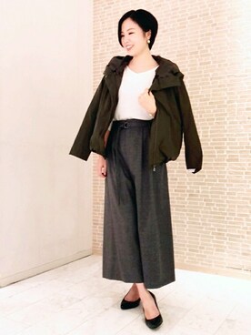 「UNTITLED（アンタイトル）のアイテム（ダウンジャケット/コート）」を使った、UNTITLEDさん（レディース・162cm）の秋コーディネート