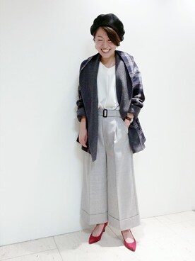 「UNTITLED（アンタイトル）のアイテム（スーツジャケット）」を使った、UNTITLEDさん（レディース・151cm）の秋コーディネート