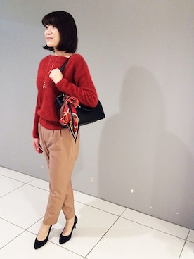 「UNTITLED（アンタイトル）のアイテム（財布/小物）」を使った、UNTITLEDさん（レディース・169cm）の秋コーディネート