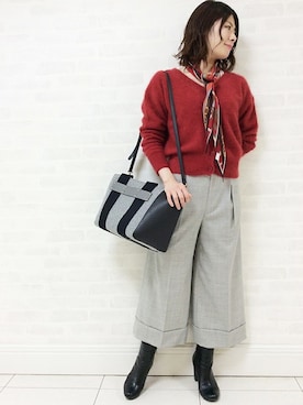 「UNTITLED（アンタイトル）のアイテム（財布/小物）」を使った、UNTITLEDさん（レディース・160cm）の秋コーディネート