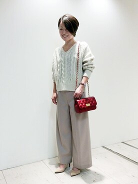 「UNTITLED（アンタイトル）のアイテム（パンプス）」を使った、UNTITLEDさん（レディース・151cm）の秋コーディネート
