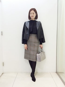 「UNTITLED（アンタイトル）のアイテム（ブルゾン）」を使った、UNTITLEDさん（レディース・168cm）の秋コーディネート
