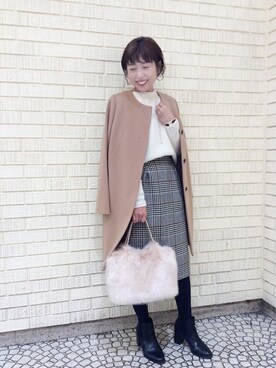 「UNTITLED（アンタイトル）のアイテム（その他アウター）」を使った、UNTITLEDさん（レディース・155cm）の秋コーディネート