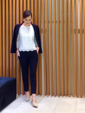 「UNTITLED（アンタイトル）のアイテム（パンプス）」を使った、UNTITLEDさん（レディース・169cm）の冬コーディネート