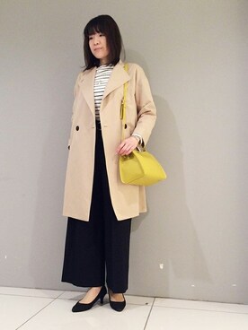 「UNTITLED（アンタイトル）のアイテム（チェスターコート）」を使った、UNTITLEDさん（レディース・169cm）の冬コーディネート