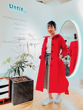 「トラディショナル」｜「アイテム（その他アウター）」を使った、UNTITLEDさん（レディース・158cm）の冬コーディネート
