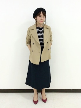 「UNTITLED（アンタイトル）のアイテム（ジャケット/アウター）」を使った、UNTITLEDさん（レディース・150cm）の冬コーディネート