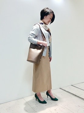 「UNTITLED（アンタイトル）のアイテム（財布/小物）」を使った、UNTITLEDさん（レディース・151cm）の春コーディネート