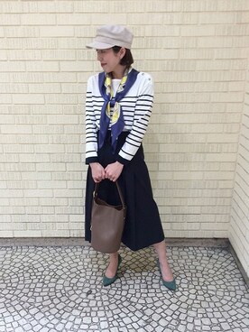 「UNTITLED（アンタイトル）のアイテム（帽子）」を使った、UNTITLEDさん（レディース・155cm）の春コーディネート