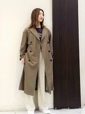 「UNTITLED（アンタイトル）のアイテム（トレンチコート）」を使った、UNTITLEDさん（レディース・160cm）の春コーディネート