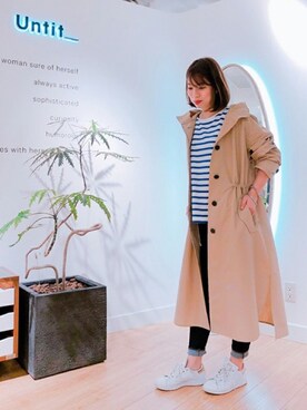 「UNTITLED（アンタイトル）のアイテム（その他アウター）」を使った、UNTITLEDさん（レディース・158cm）の春コーディネート
