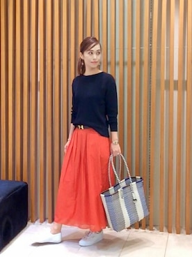 「UNTITLED（アンタイトル）のアイテム（スニーカー）」を使った、UNTITLEDさん（レディース・169cm）の春コーディネート
