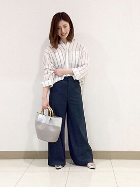 「UNTITLED（アンタイトル）のアイテム（その他シューズ）」を使った、UNTITLEDさん（レディース・155cm）の夏コーディネート