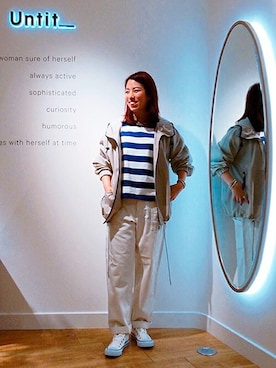 「UNTITLED（アンタイトル）のアイテム（ブルゾン）」を使った、UNTITLEDさん（レディース・158cm）の夏コーディネート