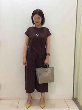 「UNTITLED（アンタイトル）のアイテム（セットアップ）」を使った、UNTITLEDさん（レディース・168cm）の夏コーディネート