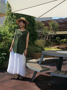 「UNTITLED（アンタイトル）のアイテム（アクセサリー）」を使った、UNTITLEDさん（レディース・163cm）の夏コーディネート