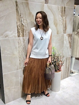 「UNTITLED（アンタイトル）のアイテム（アクセサリー）」を使った、UNTITLEDさん（レディース・159cm）の夏コーディネート