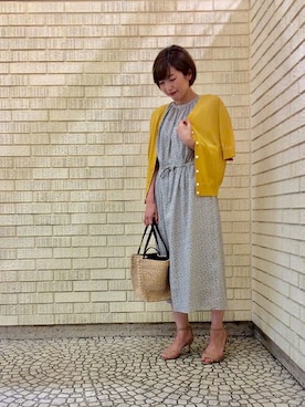 「UNTITLED（アンタイトル）のアイテム（ワンピース/ドレス）」を使った、UNTITLEDさん（レディース・155cm）の夏コーディネート