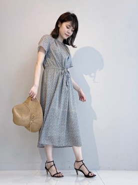 「UNTITLED（アンタイトル）のアイテム（帽子）」を使った、UNTITLEDさん（レディース・156cm）の夏コーディネート