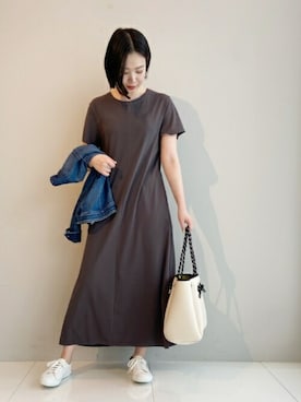 「UNTITLED（アンタイトル）のアイテム（ワンピース/ドレス）」を使った、UNTITLEDさん（レディース・162cm）の夏コーディネート