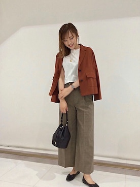 「UNTITLED（アンタイトル）のアイテム（ジャケット/アウター）」を使った、UNTITLEDさん（レディース・175cm）の夏コーディネート