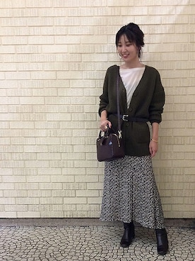 「UNTITLED（アンタイトル）のアイテム（スカート）」を使った、UNTITLEDさん（レディース・163cm）の秋コーディネート