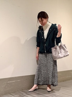 「UNTITLED（アンタイトル）のアイテム（ジャケット/アウター）」を使った、UNTITLEDさん（レディース・155cm）の秋コーディネート