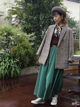 「UNTITLED（アンタイトル）のアイテム（帽子）」を使った、UNTITLEDさん（レディース・163cm）の秋コーディネート