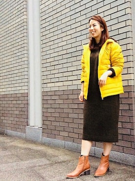 「UNTITLED（アンタイトル）のアイテム（ジャケット/アウター）」を使った、UNTITLEDさん（レディース・158cm）の冬コーディネート